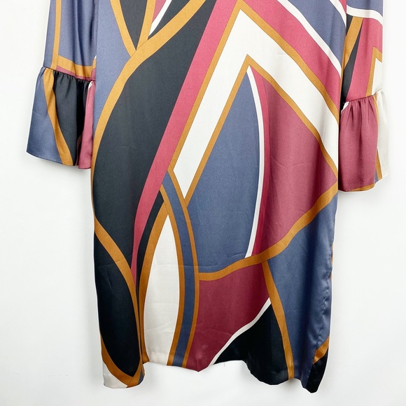 El Corte Ingles Ruffle Sleeve Flowing Dress Printe - Picture 6 of 16